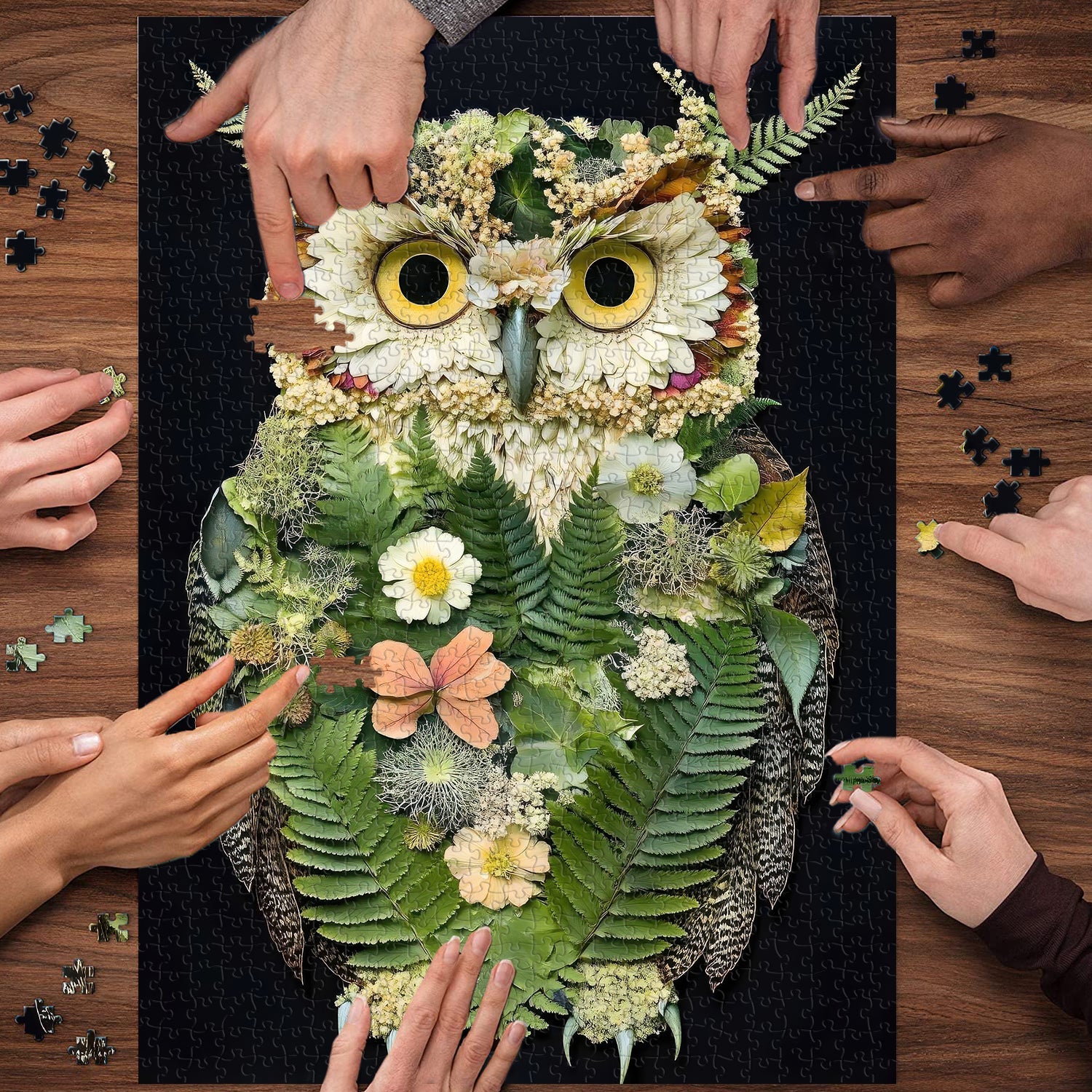 The Foliage Owl Night Jigsaw Puzzle 1000 Pieces