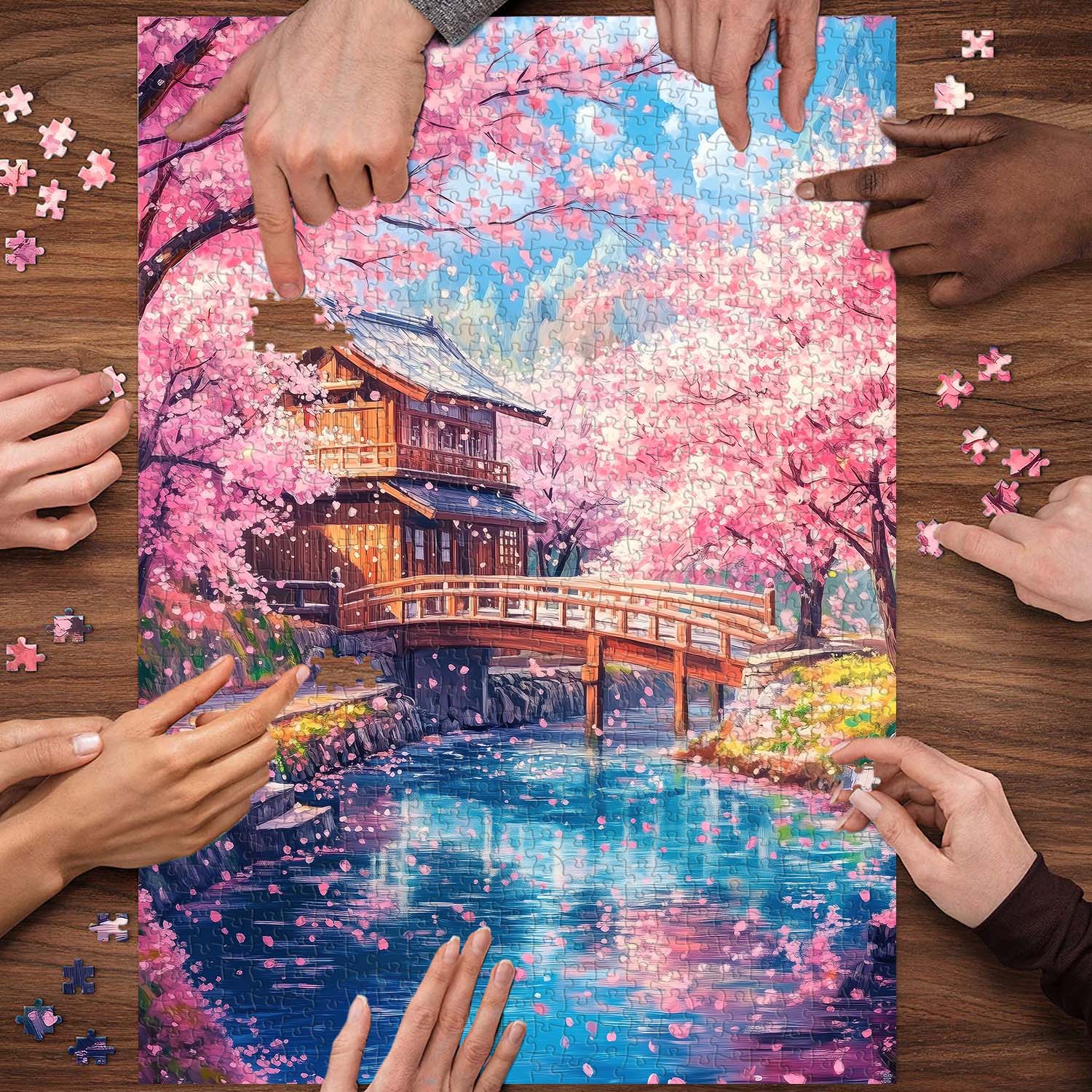Cherry Blossom Wonderland Jigsaw Puzzle 1000 Pieces