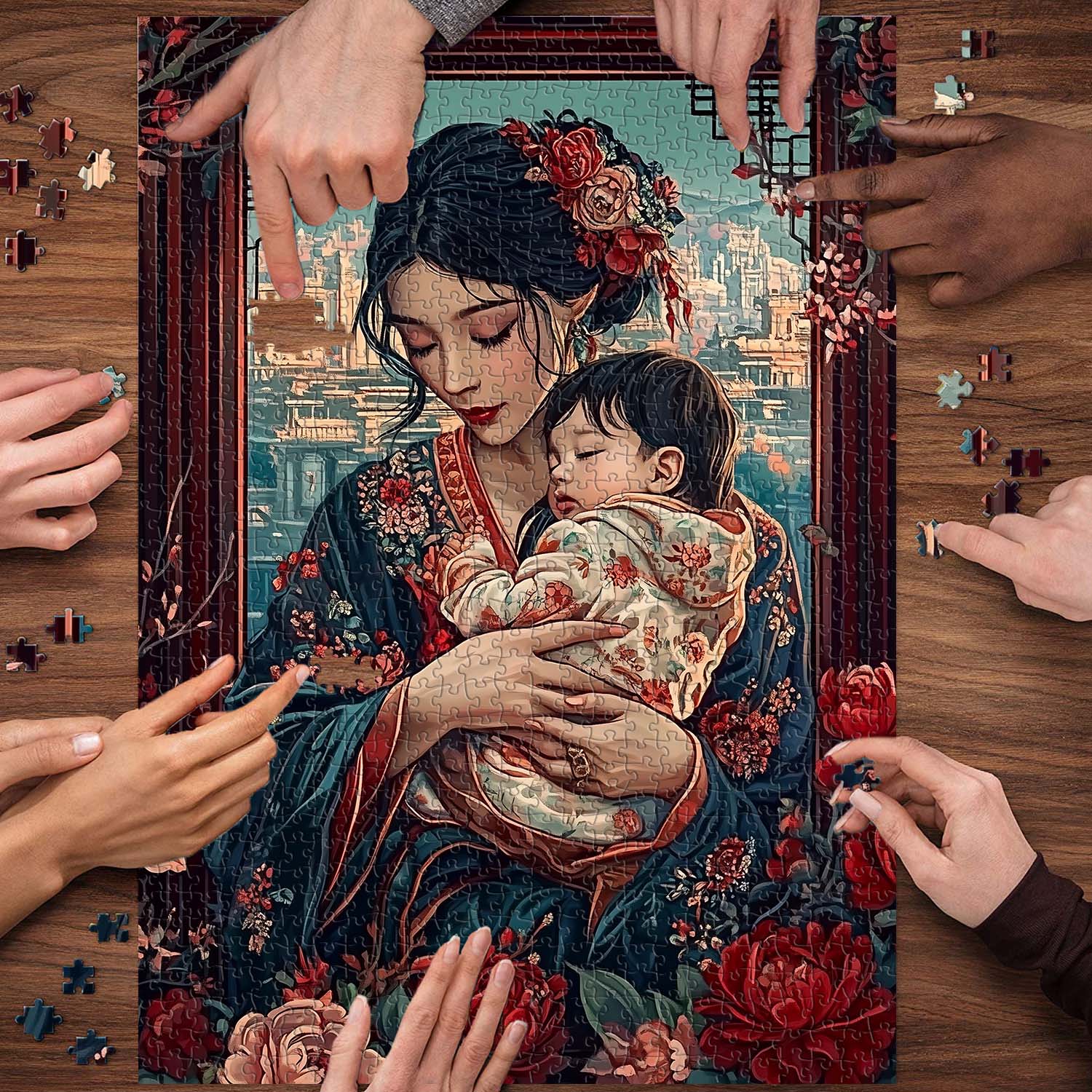 Mother and Child Jigsaw Puzzle 1000 Pieces