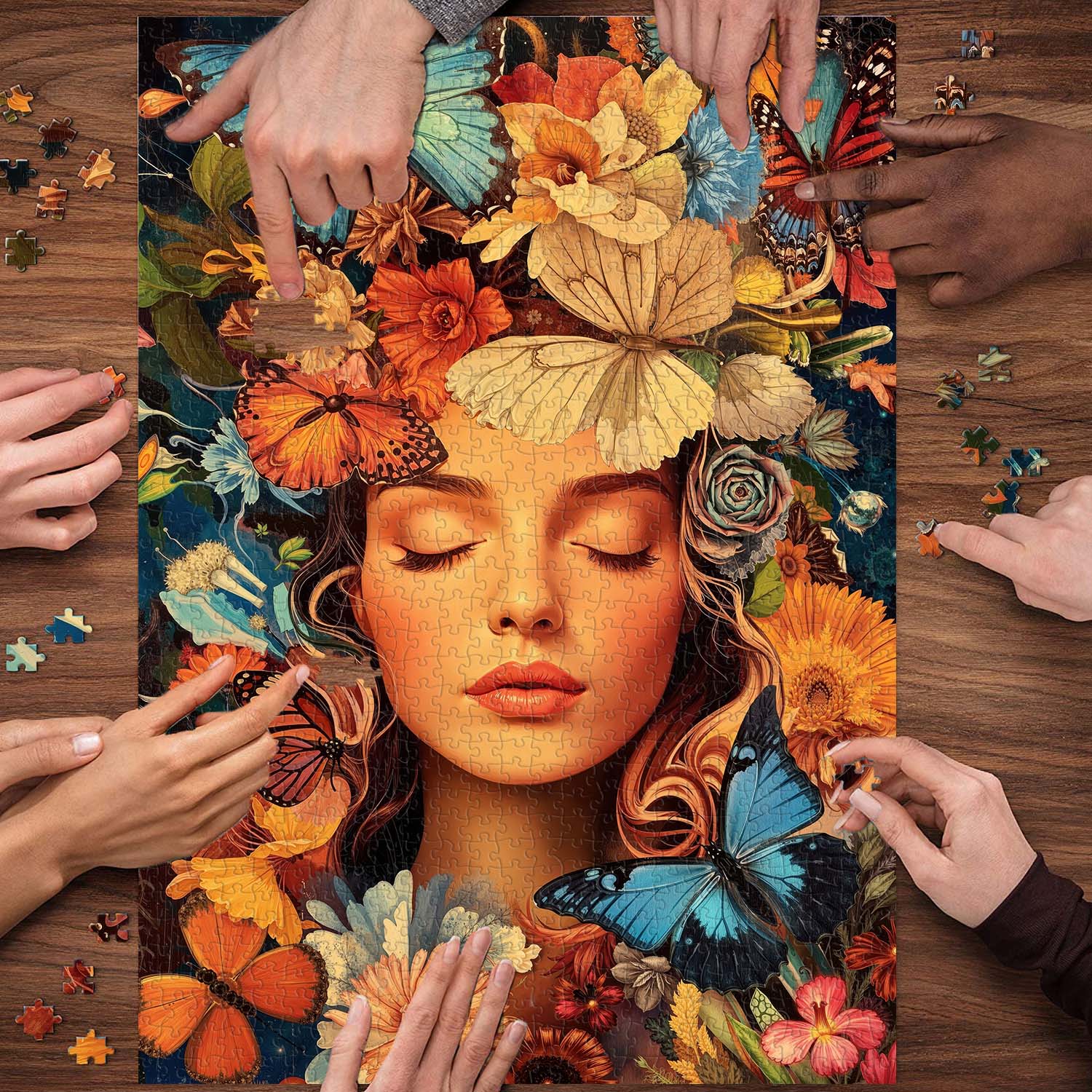 Butterfly Muse Jigsaw Puzzle 1000 Pieces