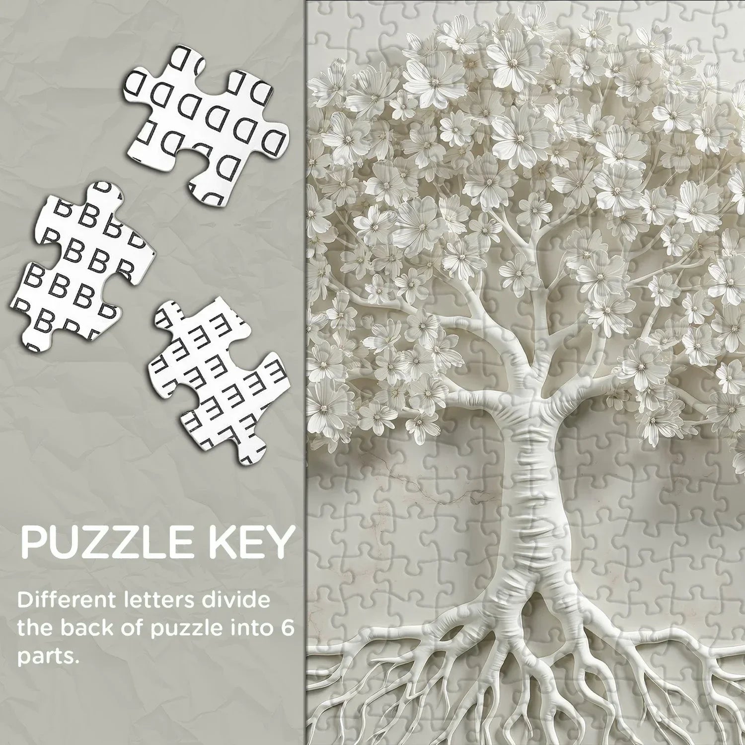 Tree Of Whiteness Jigsaw Puzzle 1000 Pieces