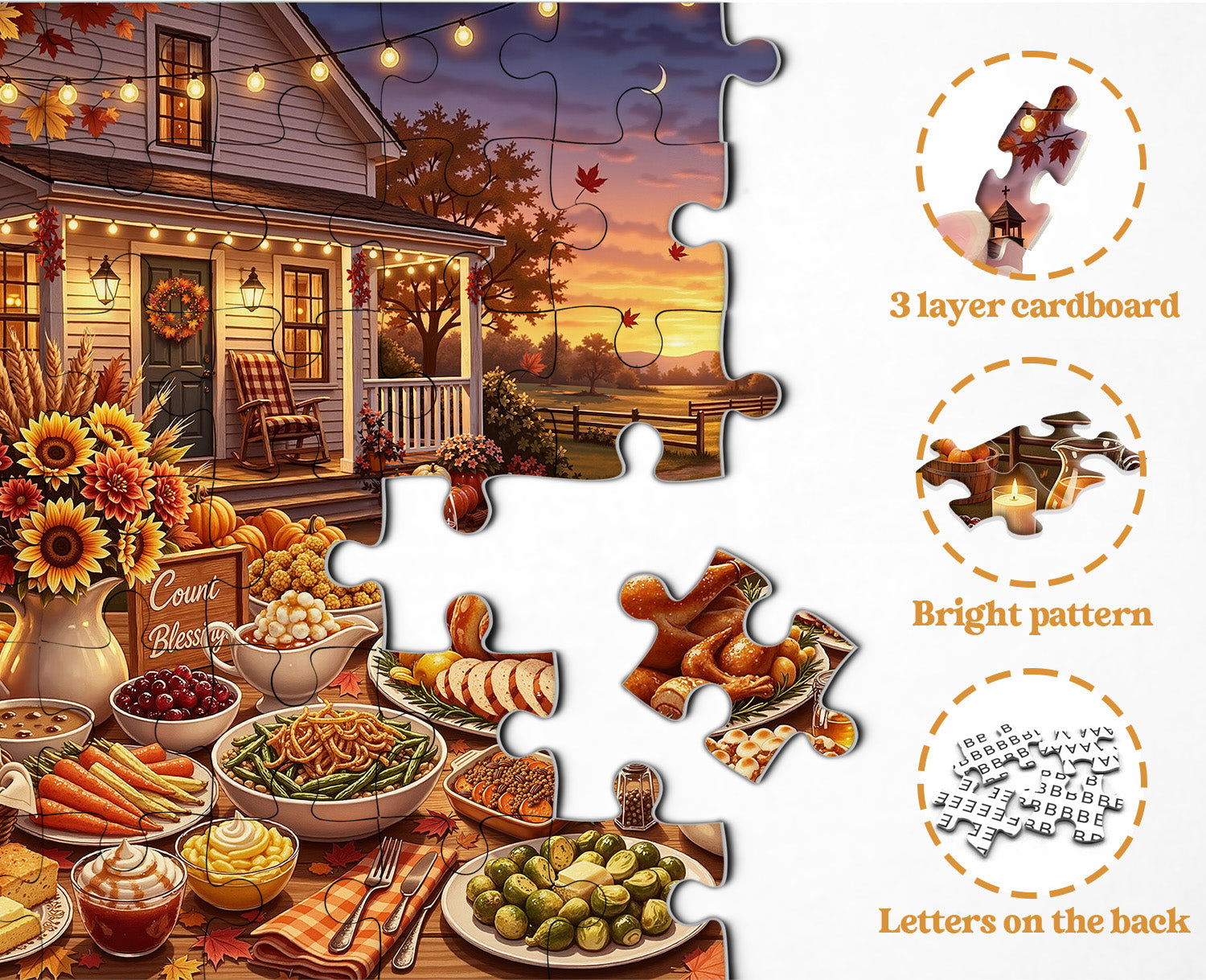 Autumn Feast Jigsaw Puzzle 1000 Piece