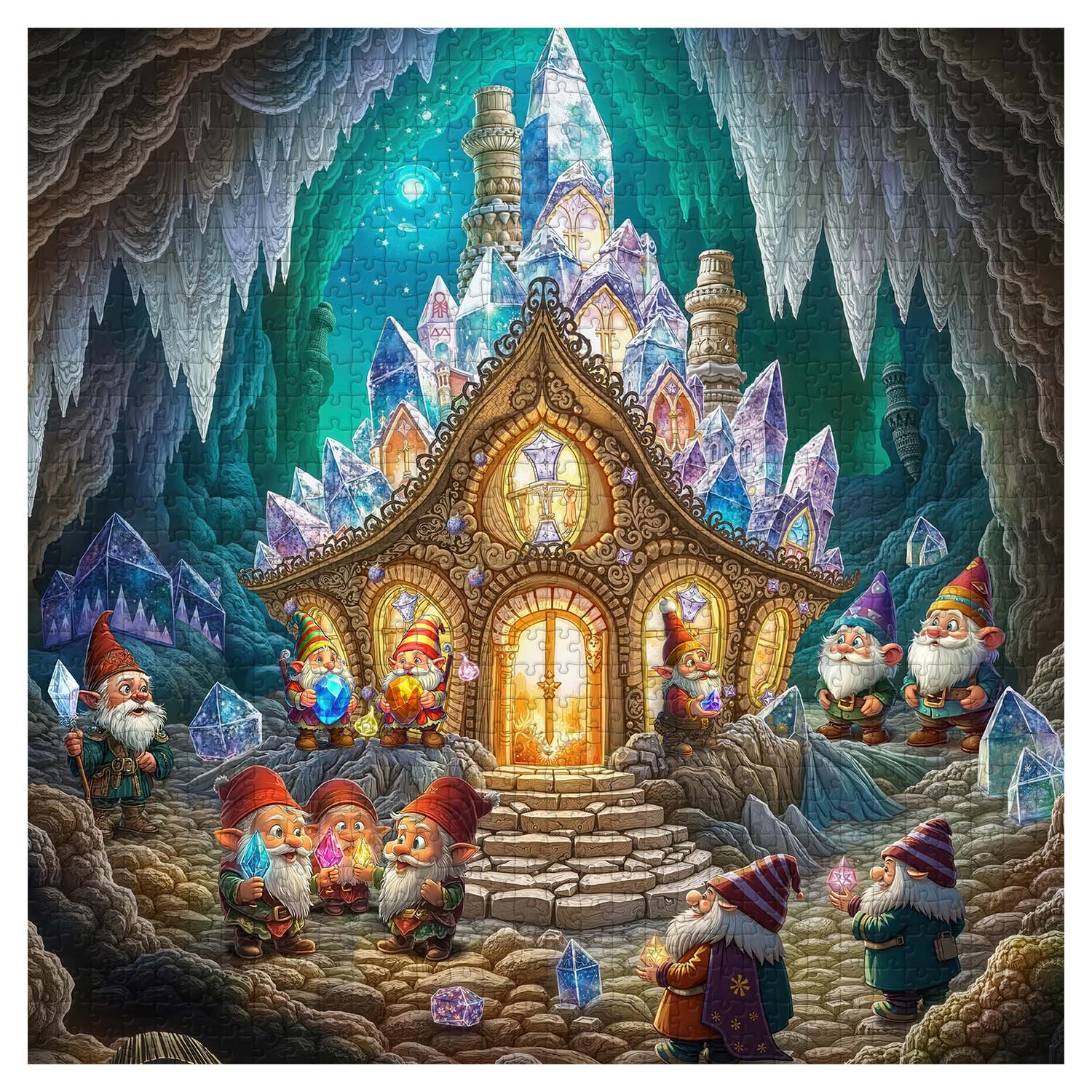 Crystal Cave Jigsaw Puzzle 1000 Pieces