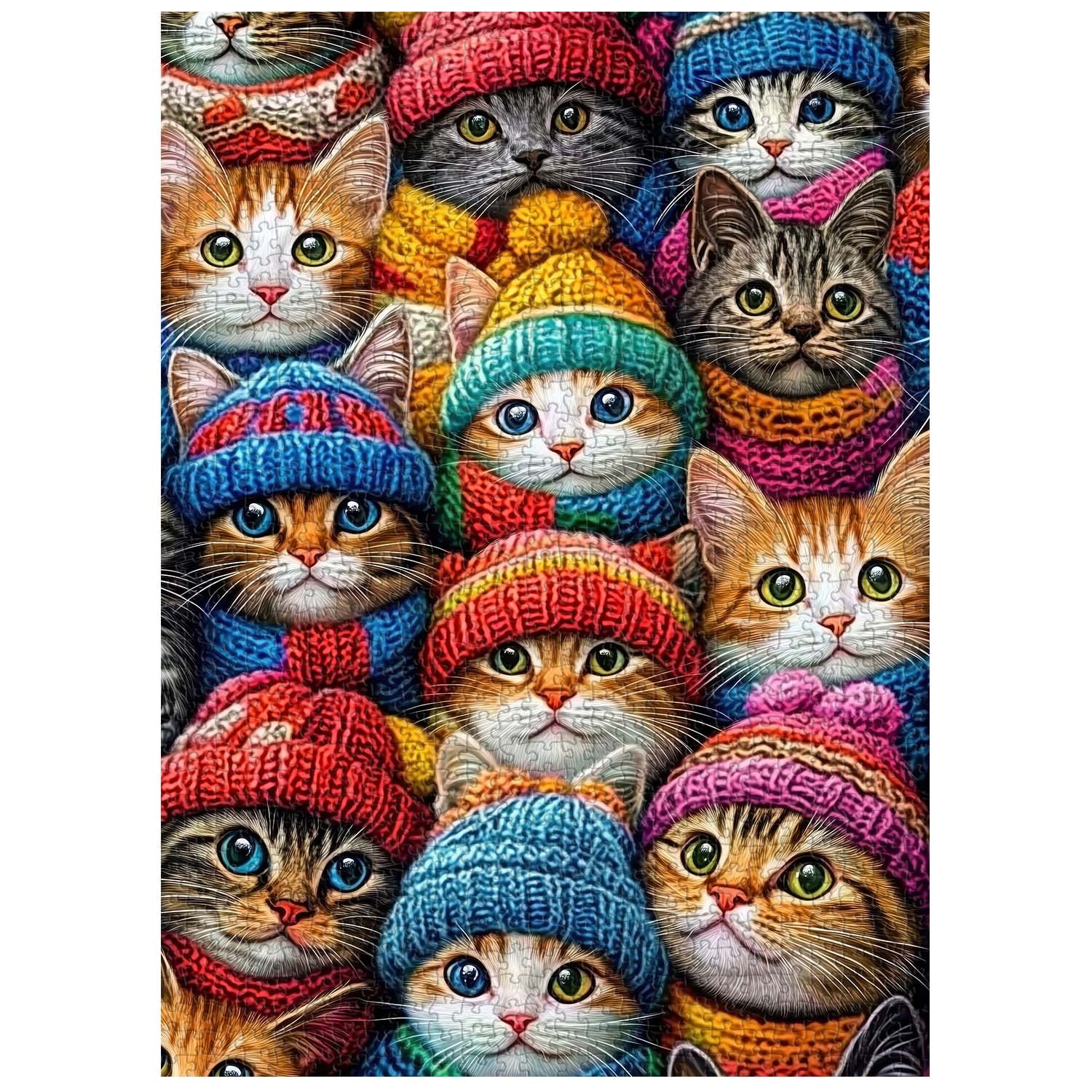 Knit Kitty Collective Jigsaw Puzzle 1000 Pieces