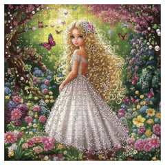 Blonde Beauty Amidst Flowers Jigsaw Puzzle 1000 Pieces