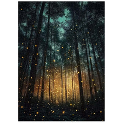 Firefly Forest Night Jigsaw Puzzle 1000 Pieces
