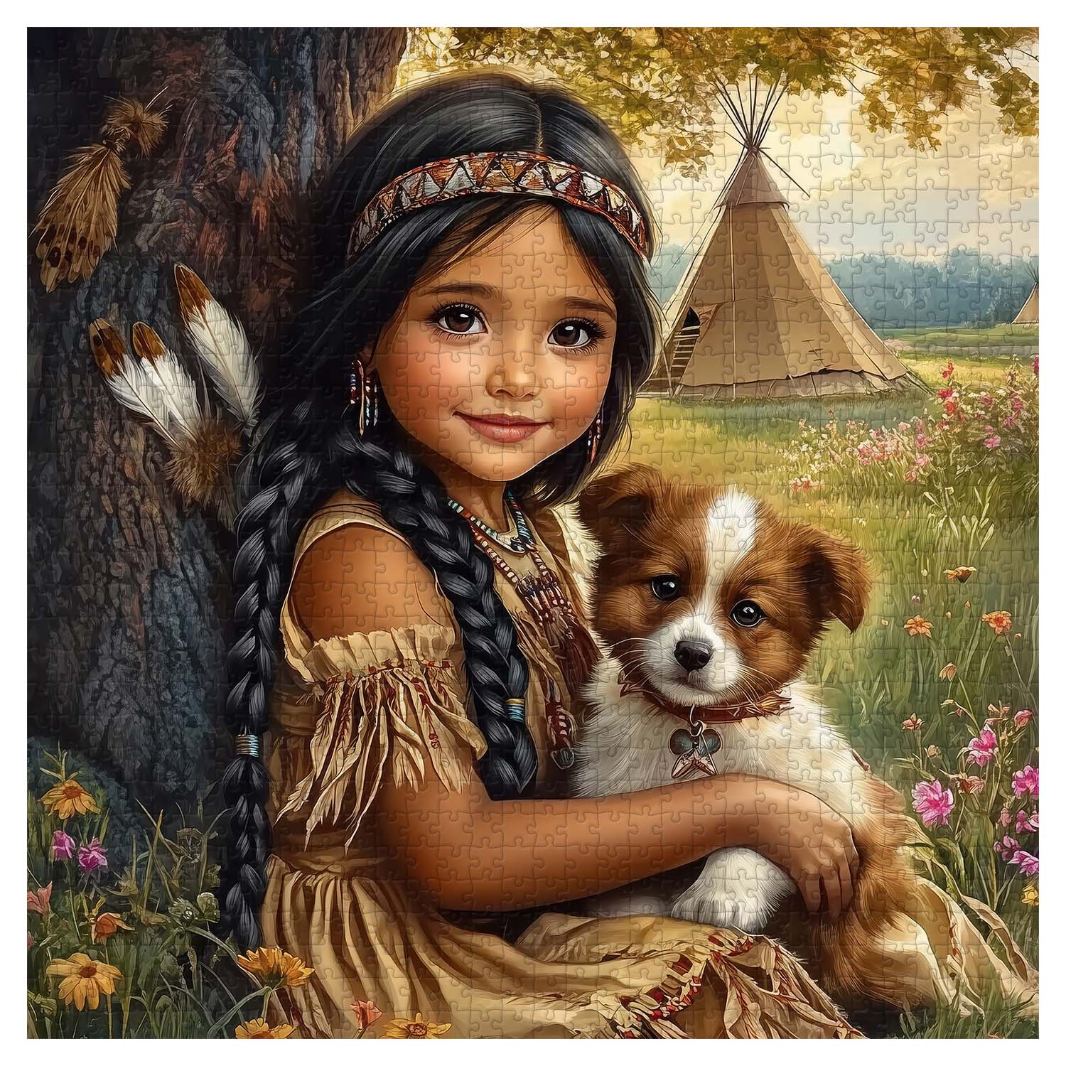 Blooming Meadow Friends Jigsaw Puzzle 1000 Pieces