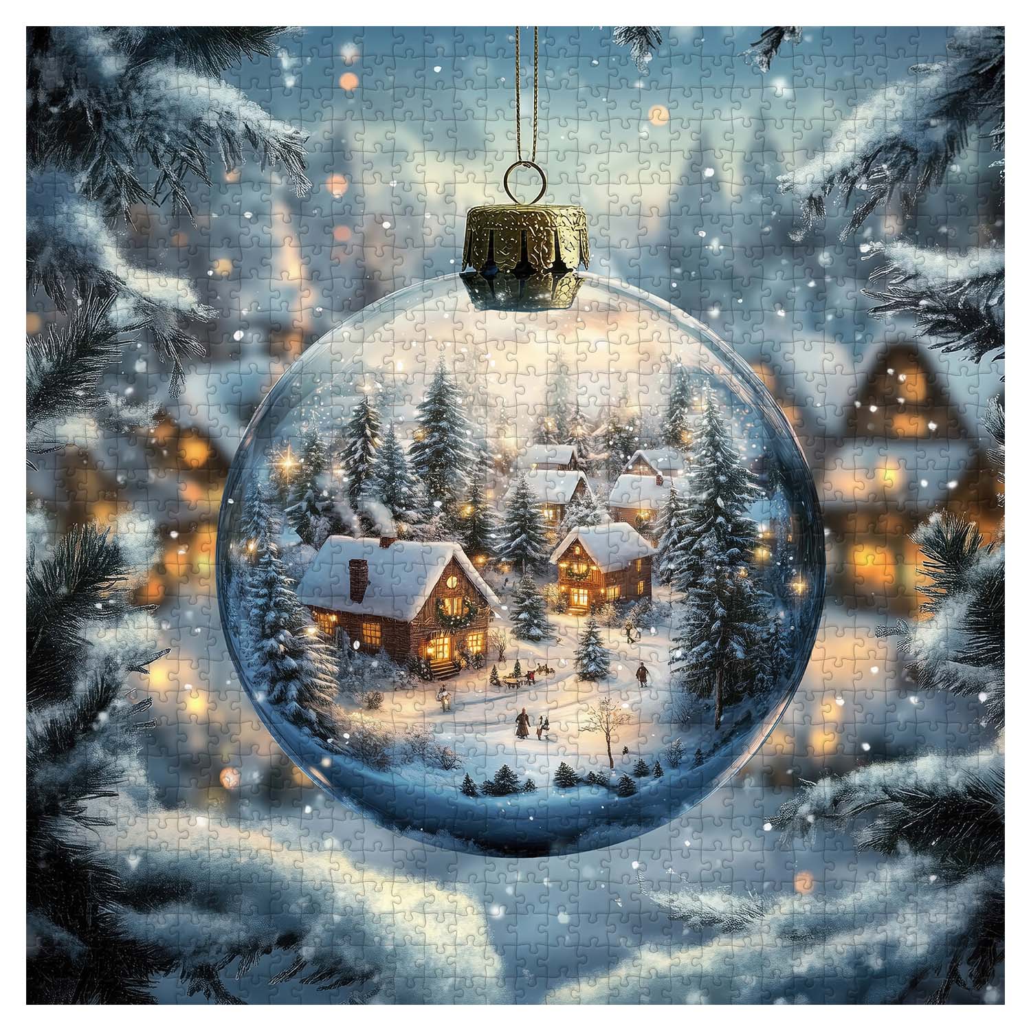 Sparkle Snow Globe Jigsaw Puzzle 1000 Pieces