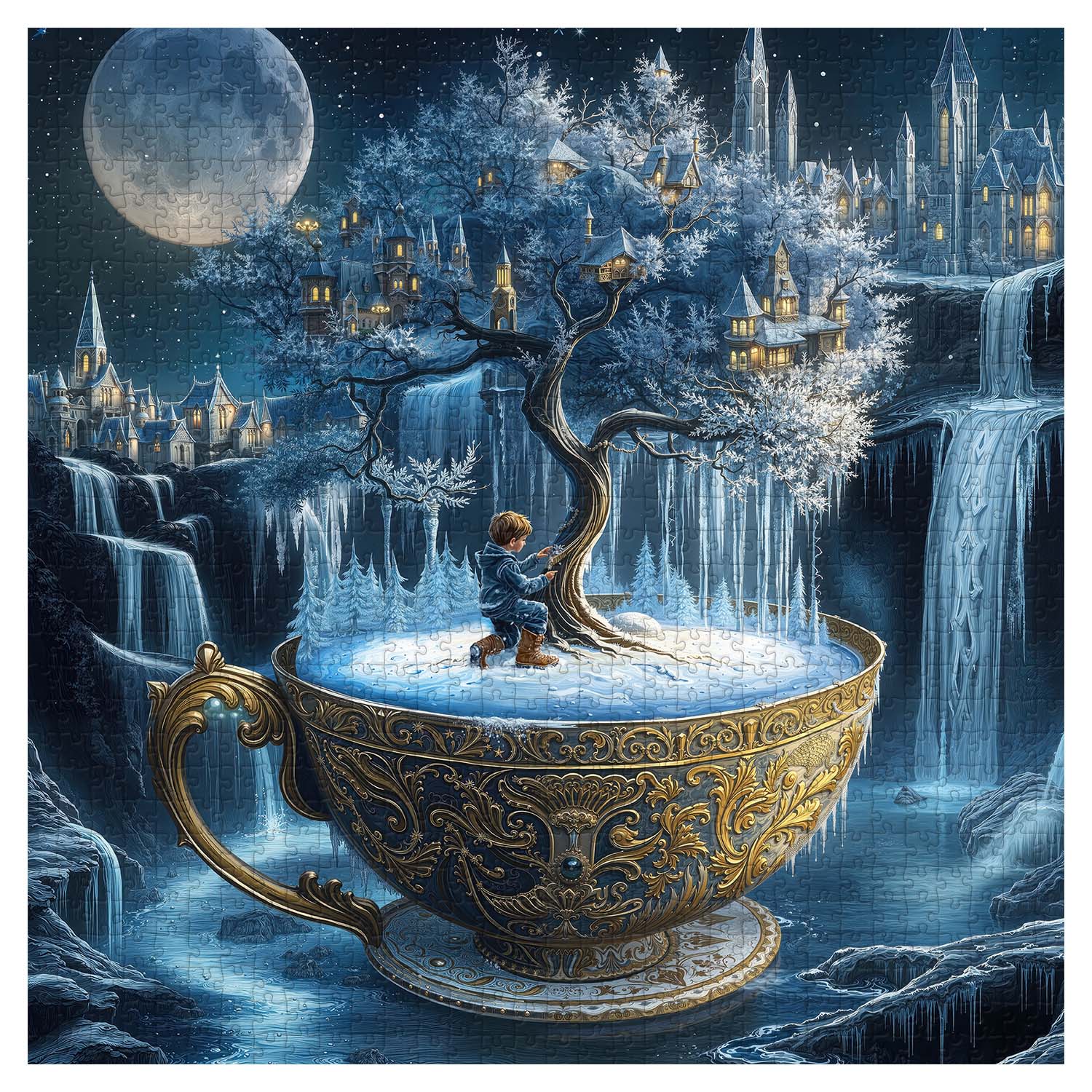 Tea Cup Wonderland Jigsaw Puzzle 1000 Pieces