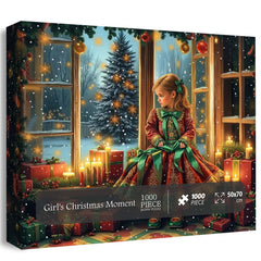 Girl's Christmas Moment Jigsaw Puzzle 1000 Pieces