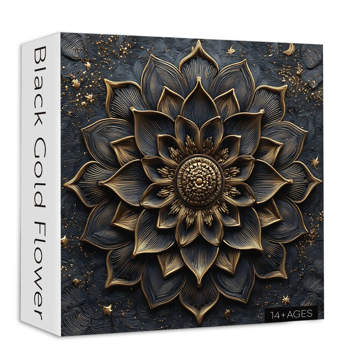 Black Gold Flower Jigsaw Puzzle 1000 Pieces