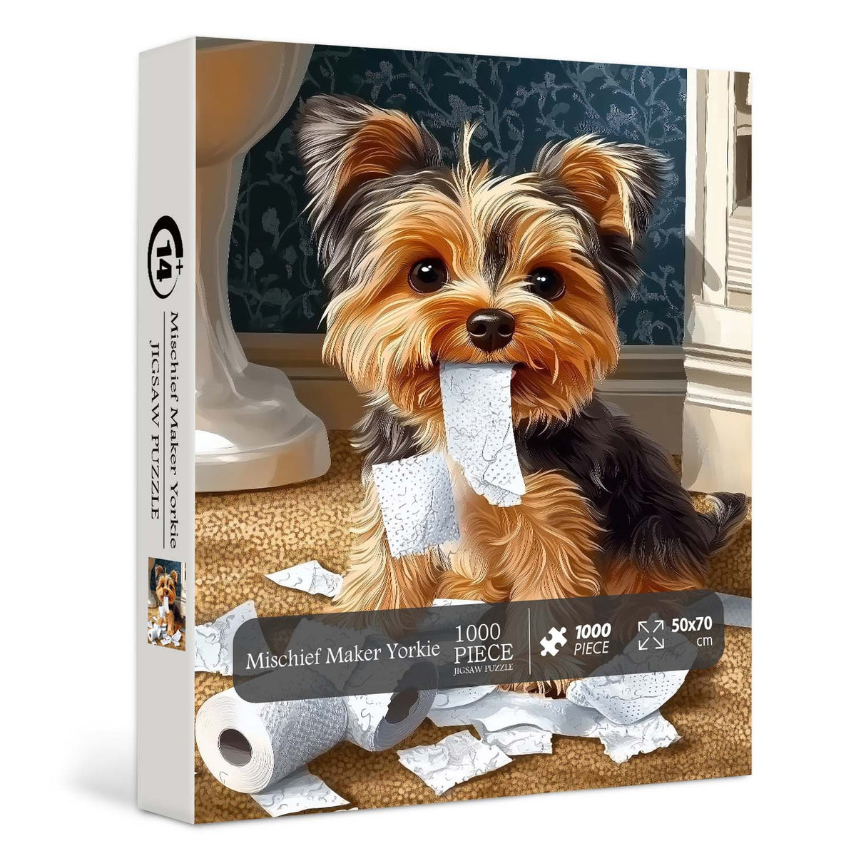 Mischief Maker Yorkie Jigsaw Puzzle 1000 Pieces