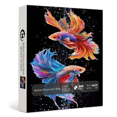 Radiant Watercolor Betta Jigsaw Puzzle 1000 Pieces