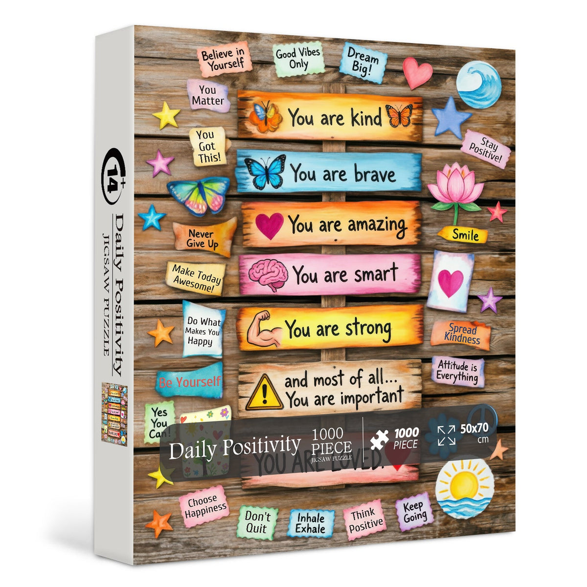 Daily Positivity Jigsaw Puzzle 1000 Pieces