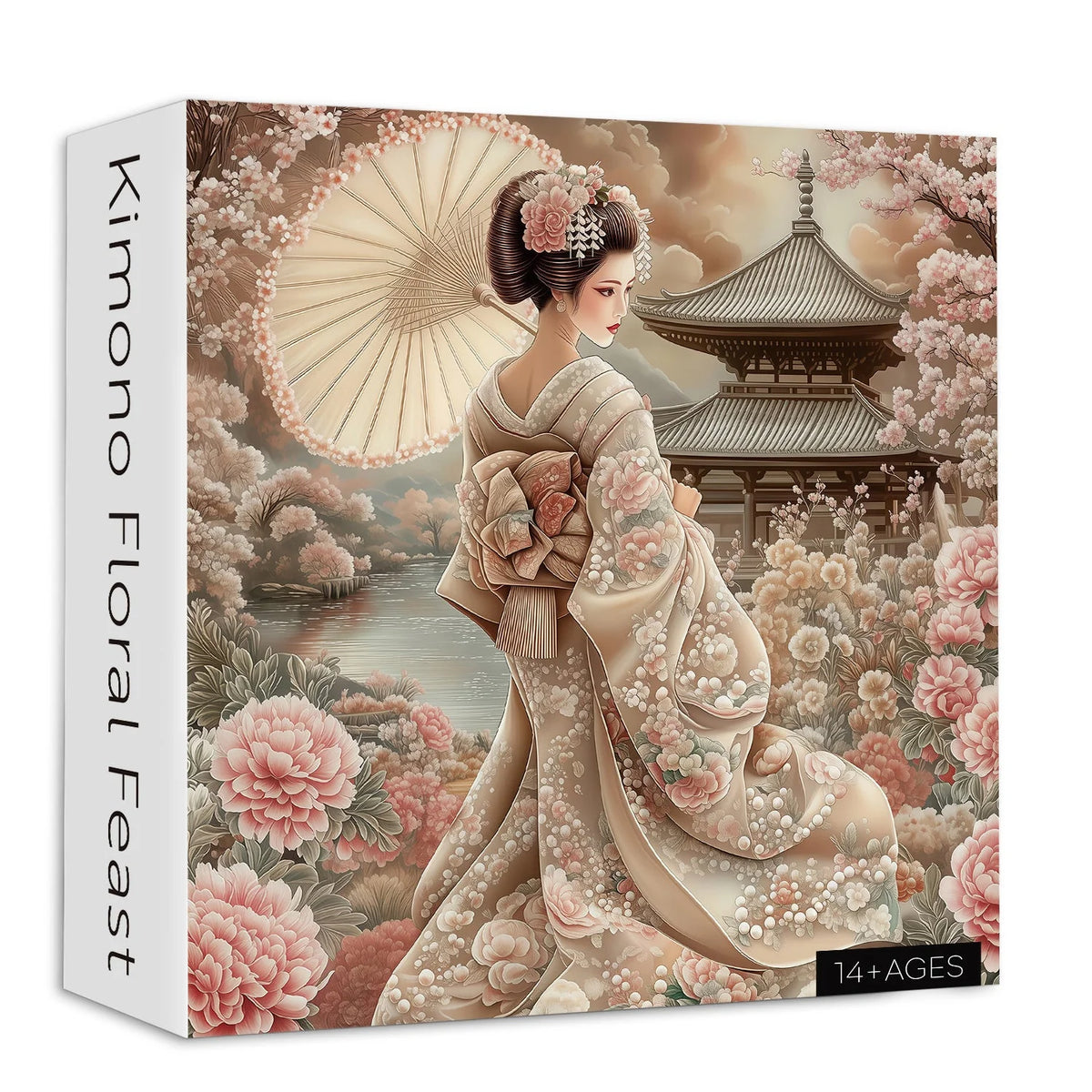 Kimono Floral Feast Jigsaw Puzzle 1000 Pieces