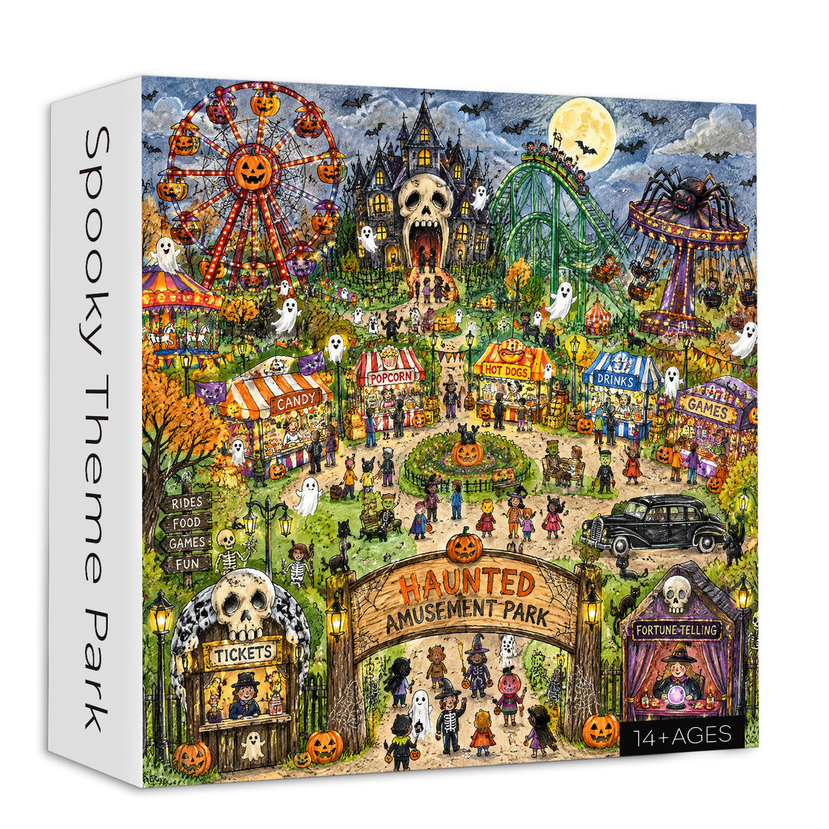 Spooky Theme Park  Jigsaw Puzzle 1000 Piece