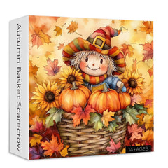 Autumn Basket Scarecrow Jigsaw Puzzle 1000 Pieces