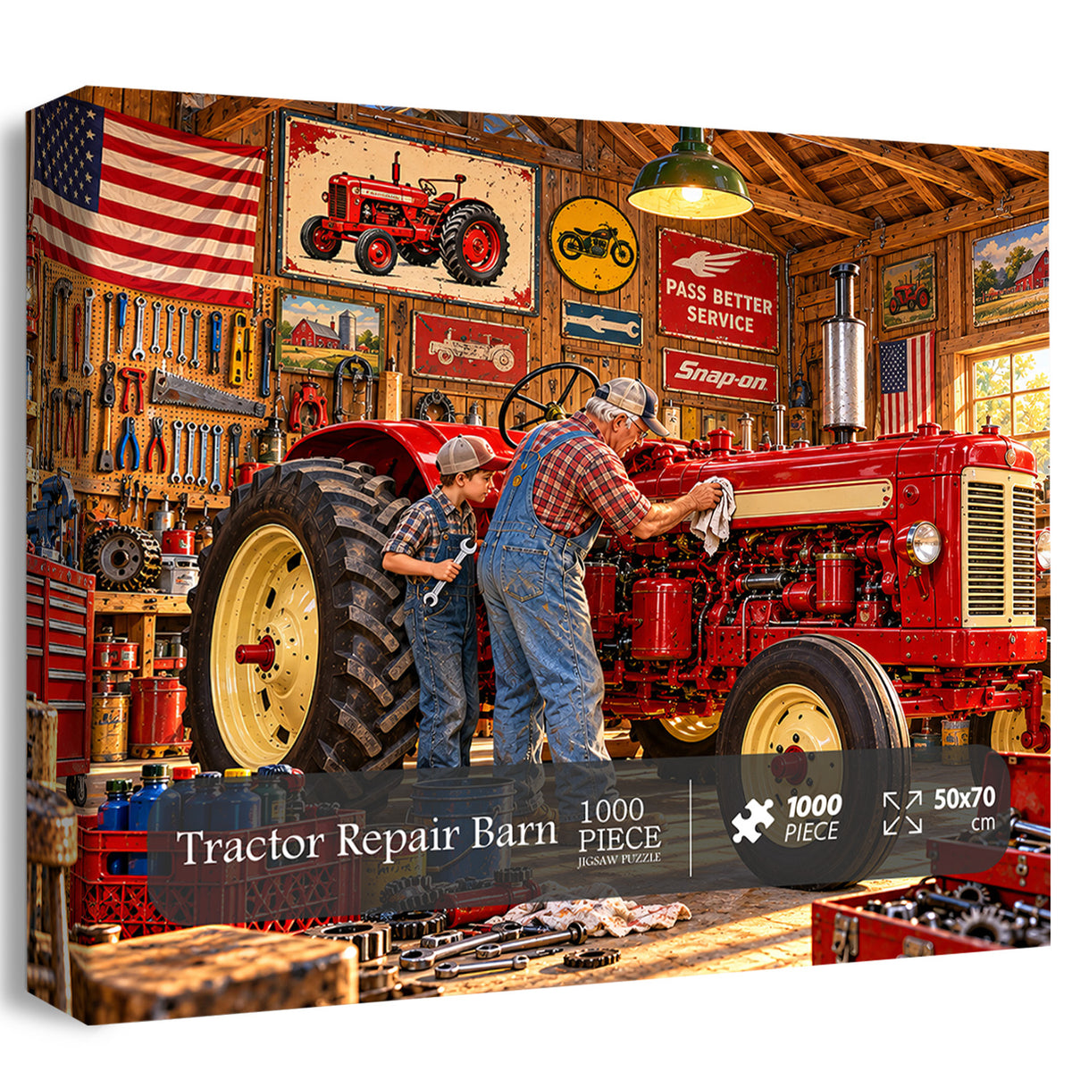 Tractor Repair Barn igsaw Puzzle 1000 Pieces