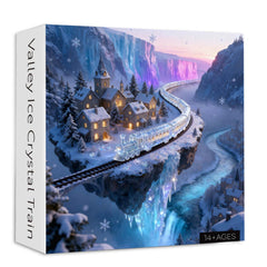 Valley Ice Crystal Train Jigsaw Puzzle 1000 Pieces