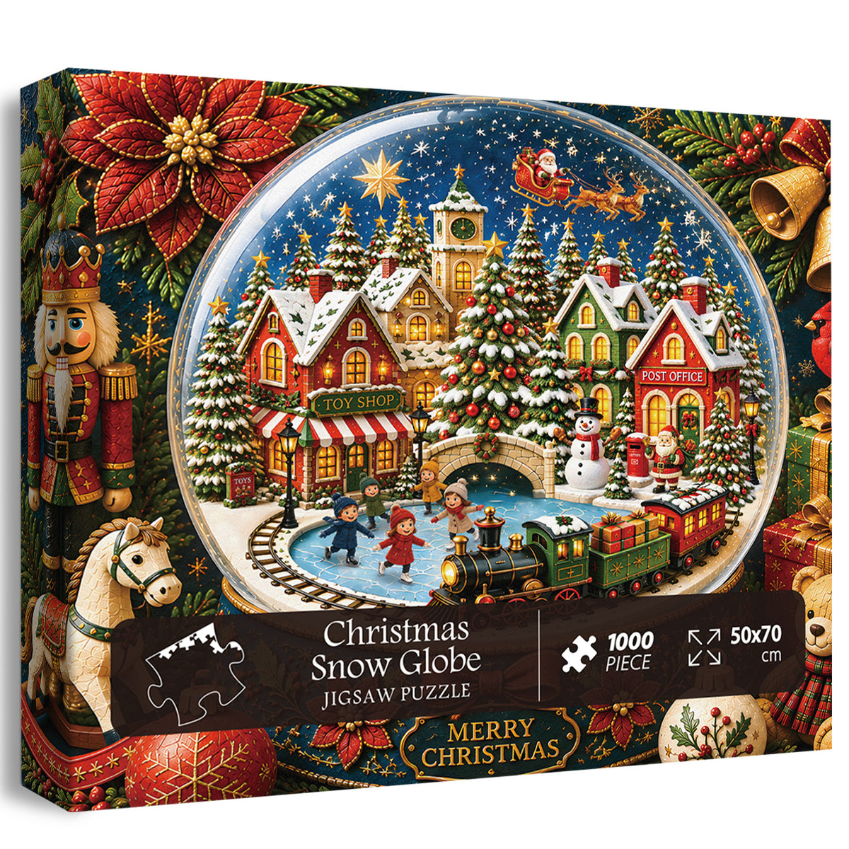 Christmas Snow Globe Jigsaw Puzzle 1000 Piece