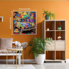 Colorful Retro Car Jigsaw Puzzle 1000 Pieces