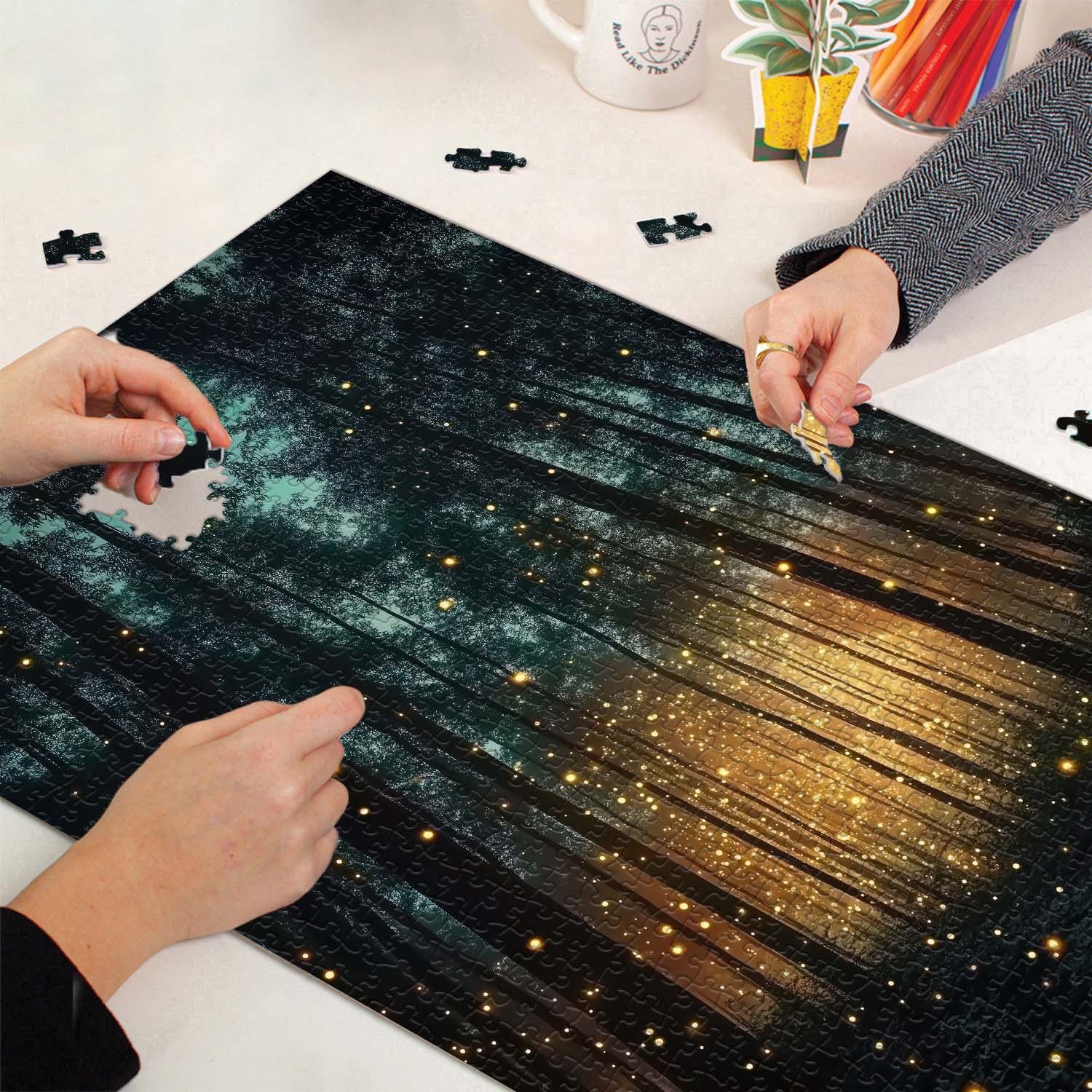 Firefly Forest Night Jigsaw Puzzle 1000 Pieces