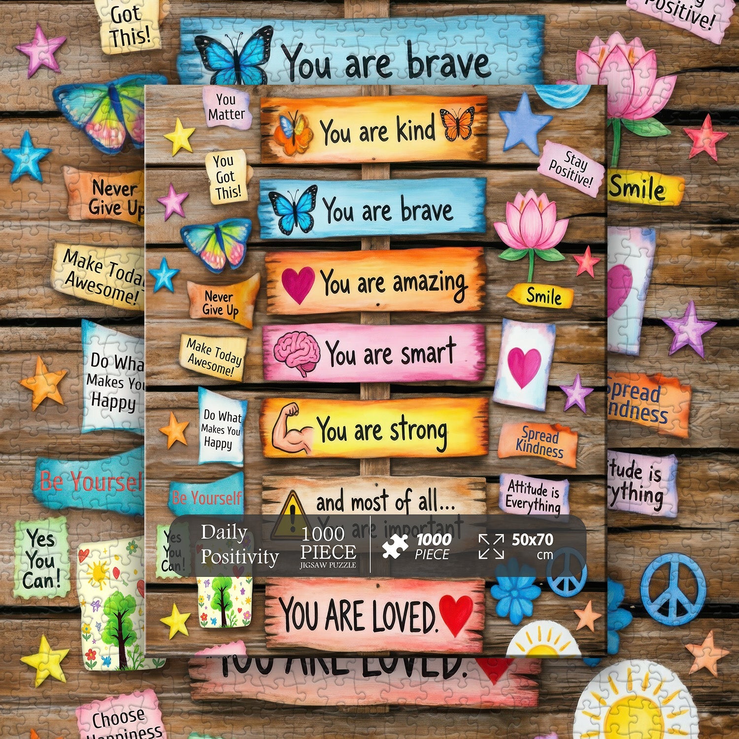 Daily Positivity Jigsaw Puzzle 1000 Pieces