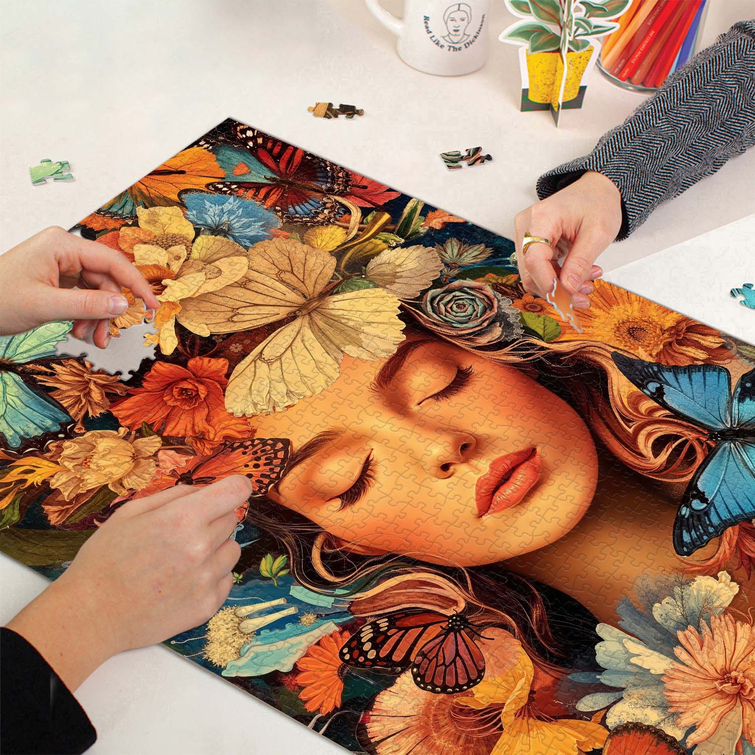 Butterfly Muse Jigsaw Puzzle 1000 Pieces