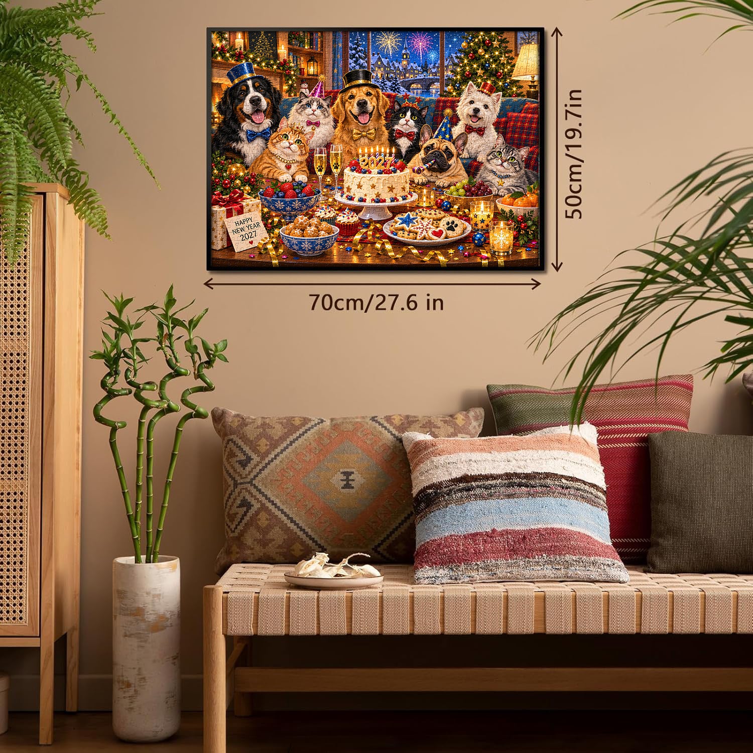 Christmas Pet Party Jigsaw Puzzle 1000 Pieces