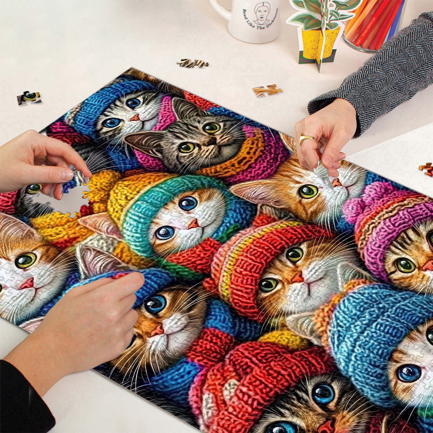 Knit Kitty Collective Jigsaw Puzzle 1000 Pieces