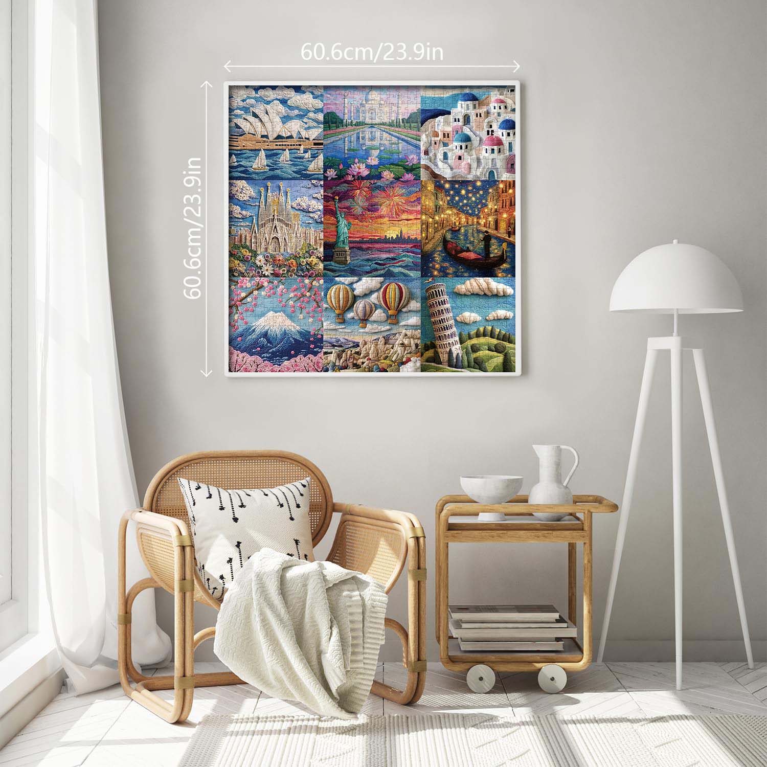 Travel Tales in Felt Jigsaw Puzzle 1000 Pieces