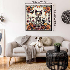 Skeleton Cat Garden Jigsaw Puzzle 1000 Pieces