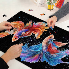 Radiant Watercolor Betta Jigsaw Puzzle 1000 Pieces