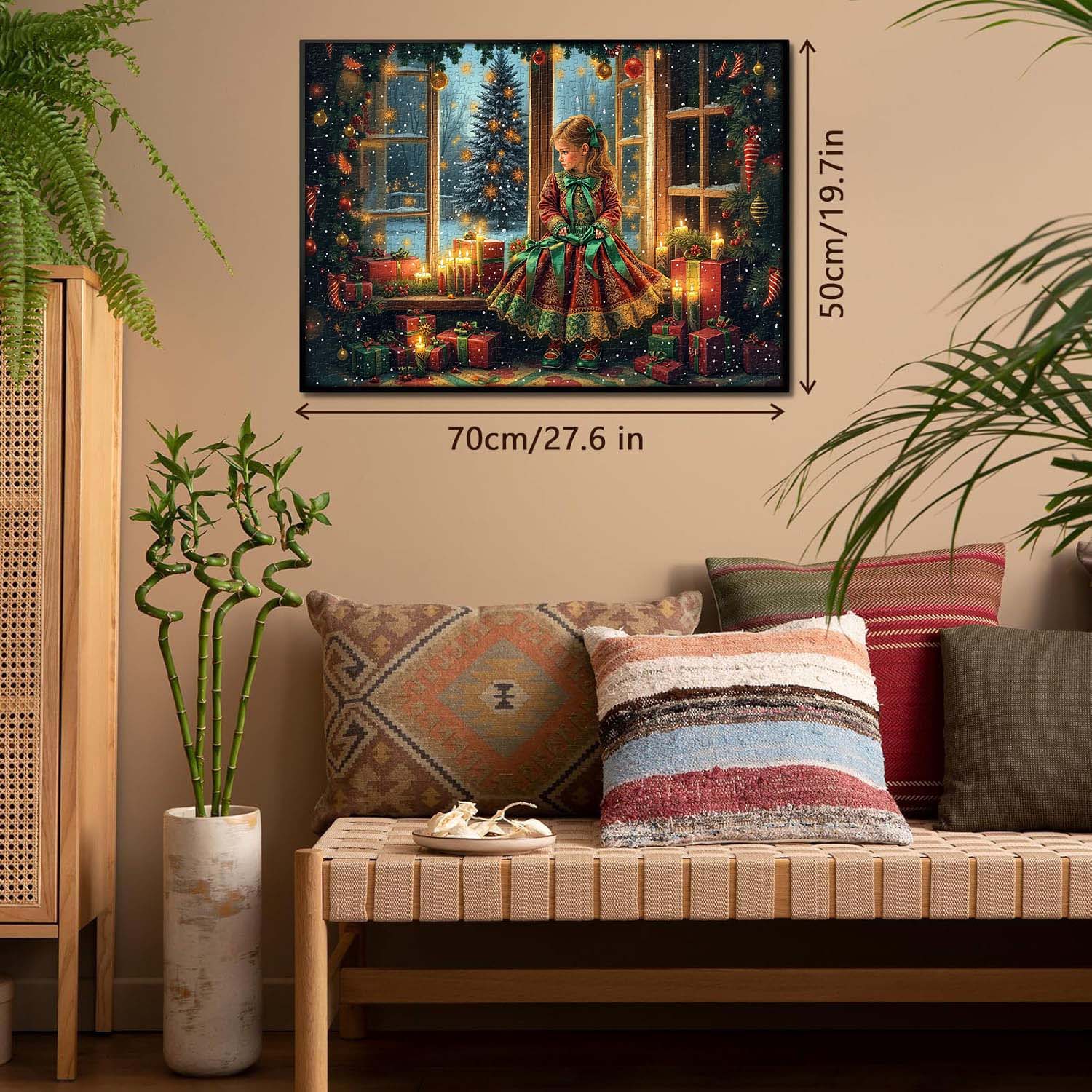 Girl's Christmas Moment Jigsaw Puzzle 1000 Pieces