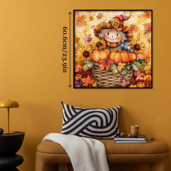 Autumn Basket Scarecrow Jigsaw Puzzle 1000 Pieces