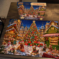 Snowy Bazaar Jigsaw Puzzle 1000 Piece