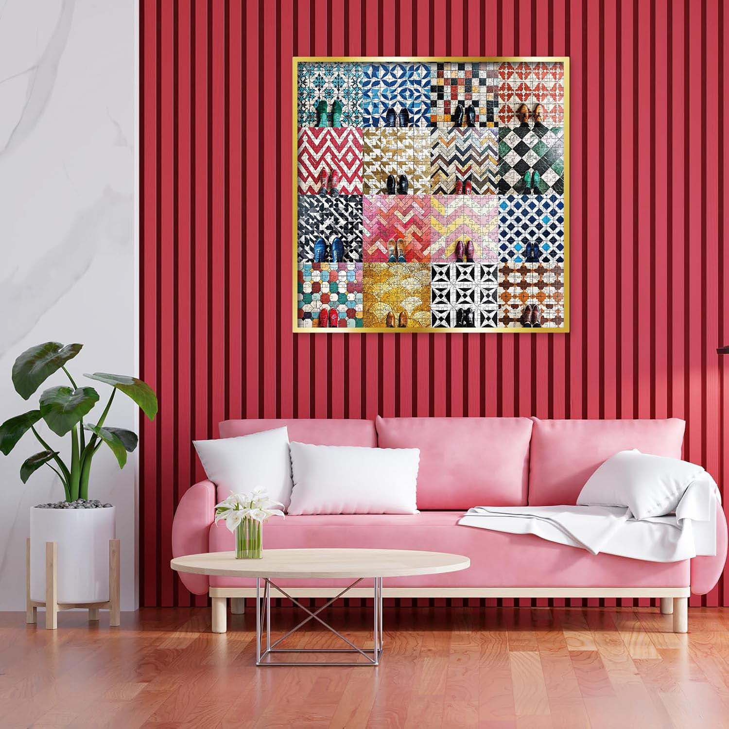 Shoe & Tile Symphony Jigsaw Puzzle 1000 Pieces