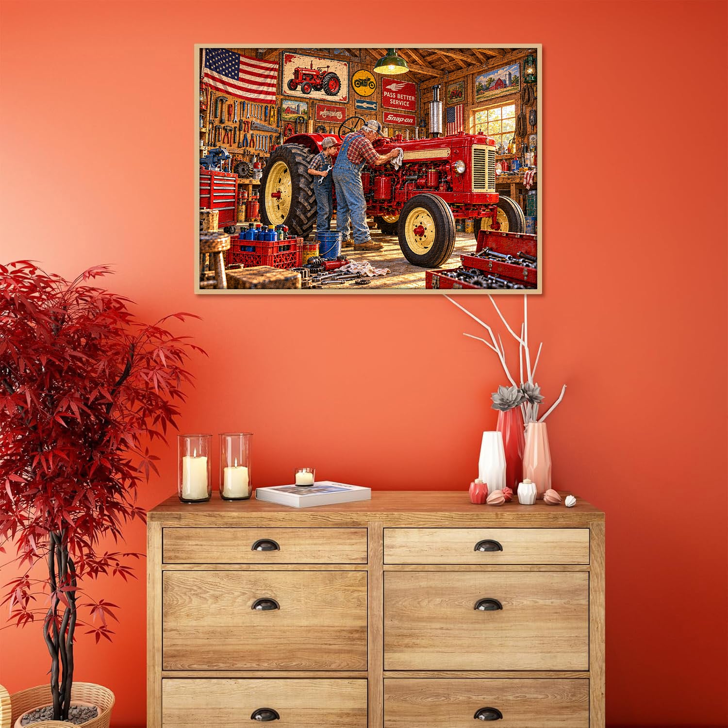 Tractor Repair Barn igsaw Puzzle 1000 Pieces