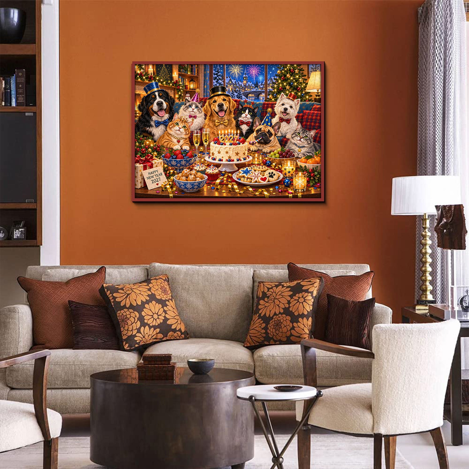 Christmas Pet Party Jigsaw Puzzle 1000 Pieces