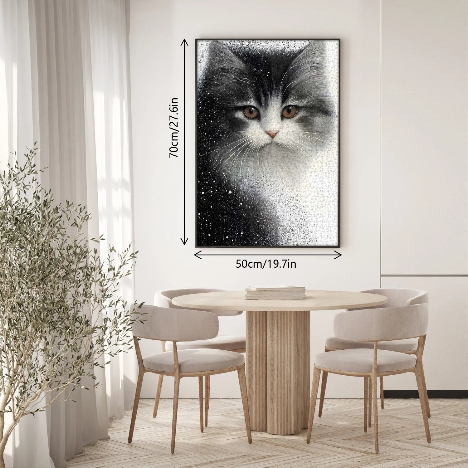 Cat Snow Mist Jigsaw Puzzle 1000 Pieces