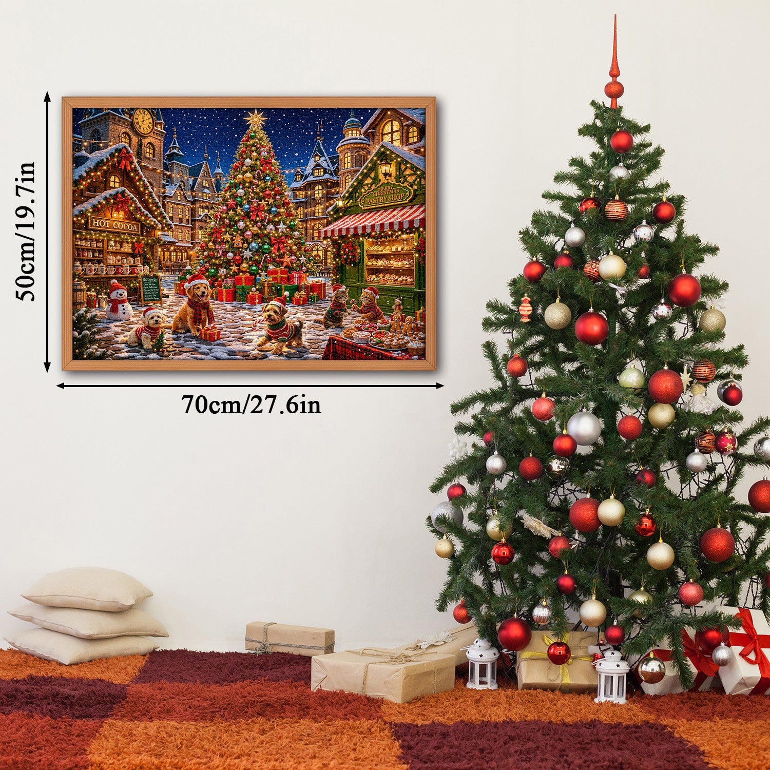 Snowy Bazaar Jigsaw Puzzle 1000 Piece