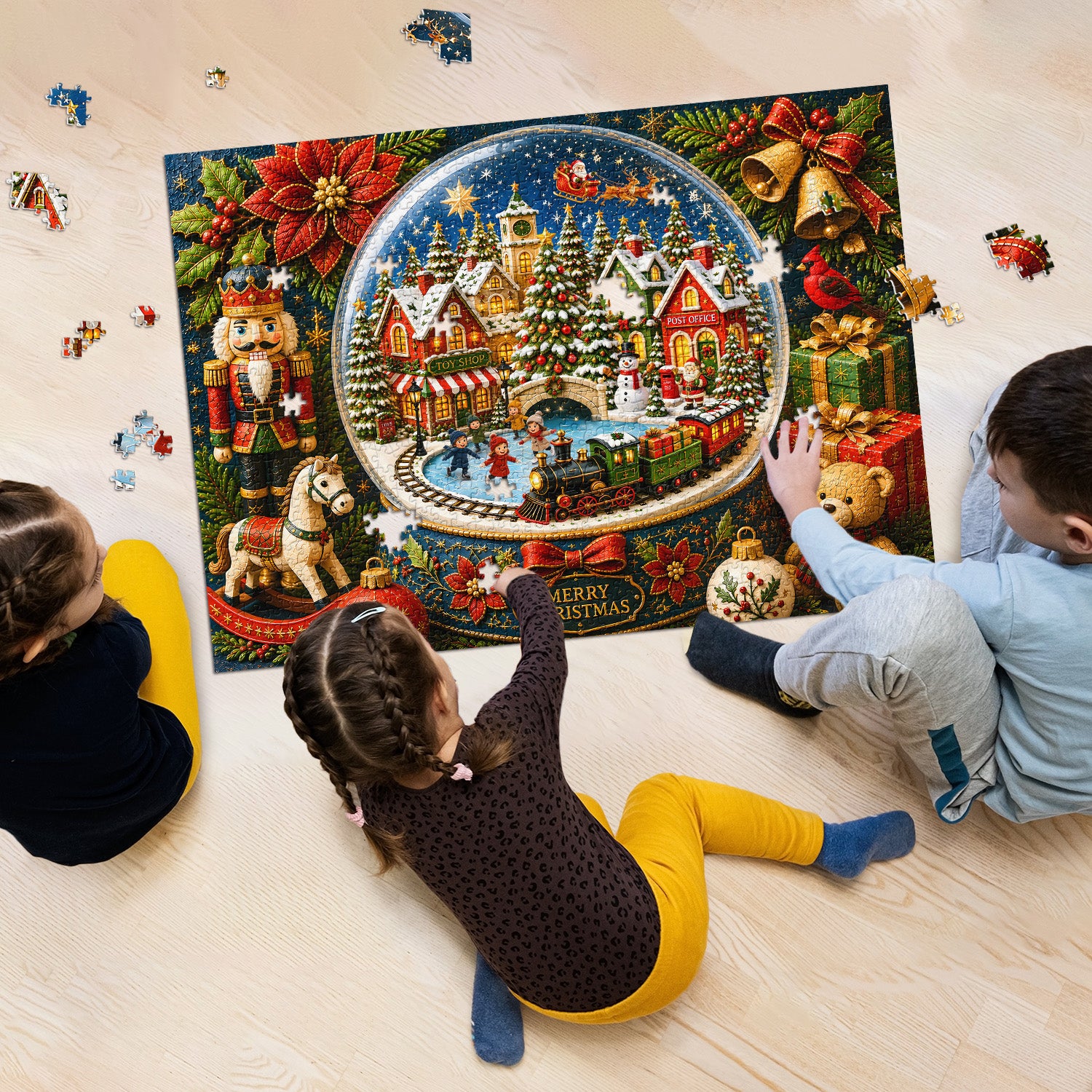 Christmas Snow Globe Jigsaw Puzzle 1000 Piece