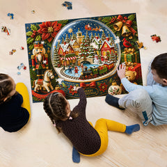 Christmas Snow Globe Jigsaw Puzzle 1000 Piece