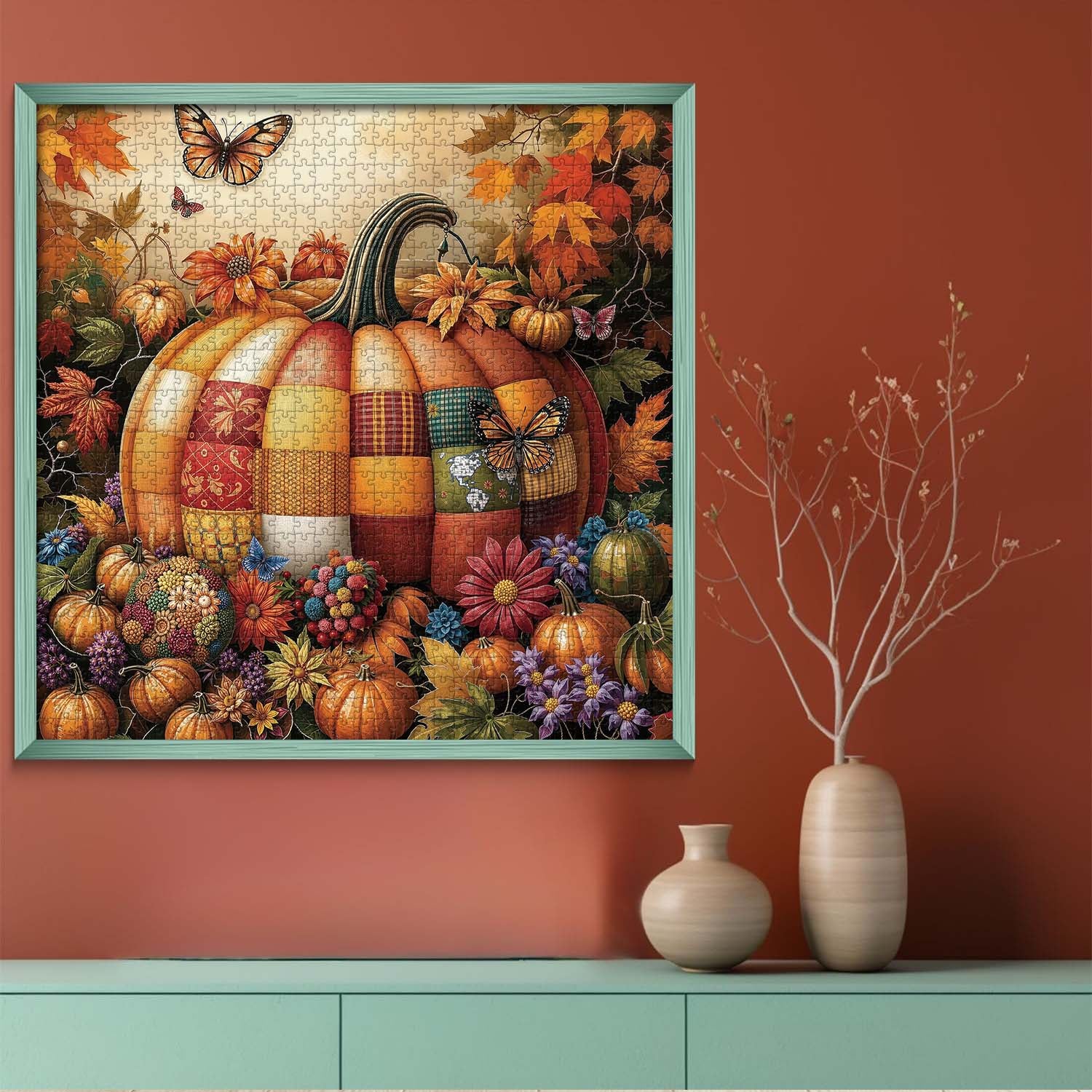Pumpkin Garden Jigsaw Puzzle 1000 Pieces