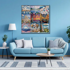 Travel Tales in Felt Jigsaw Puzzle 1000 Pieces
