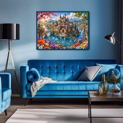 Floral Dream Castle Jigsaw Puzzle 1000 Piece