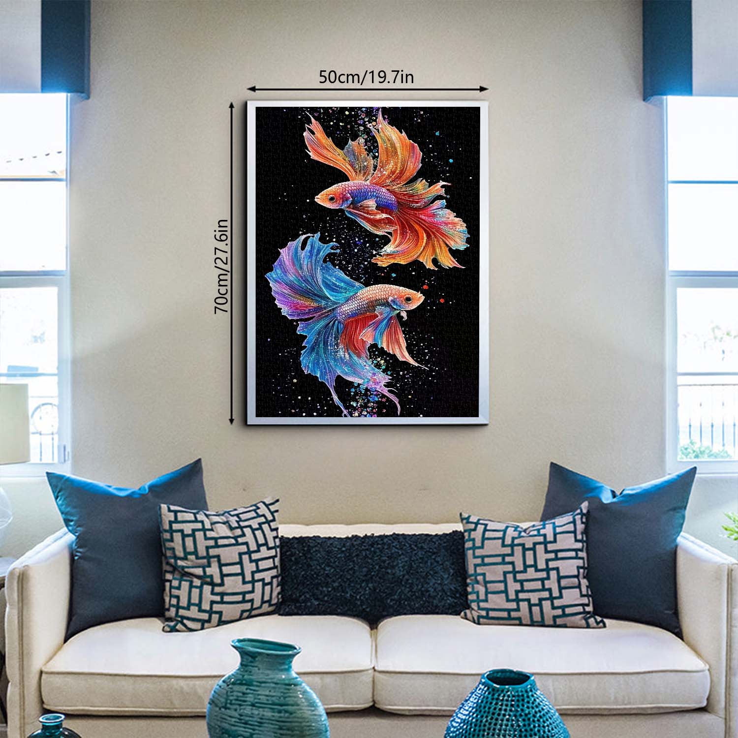 Radiant Watercolor Betta Jigsaw Puzzle 1000 Pieces