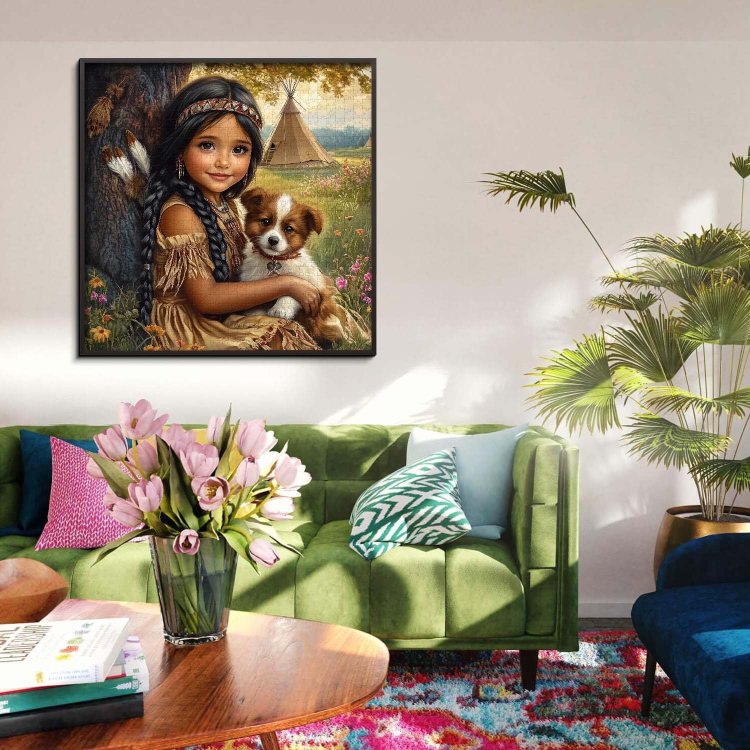 Blooming Meadow Friends Jigsaw Puzzle 1000 Pieces