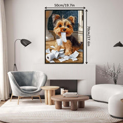 Mischief Maker Yorkie Jigsaw Puzzle 1000 Pieces