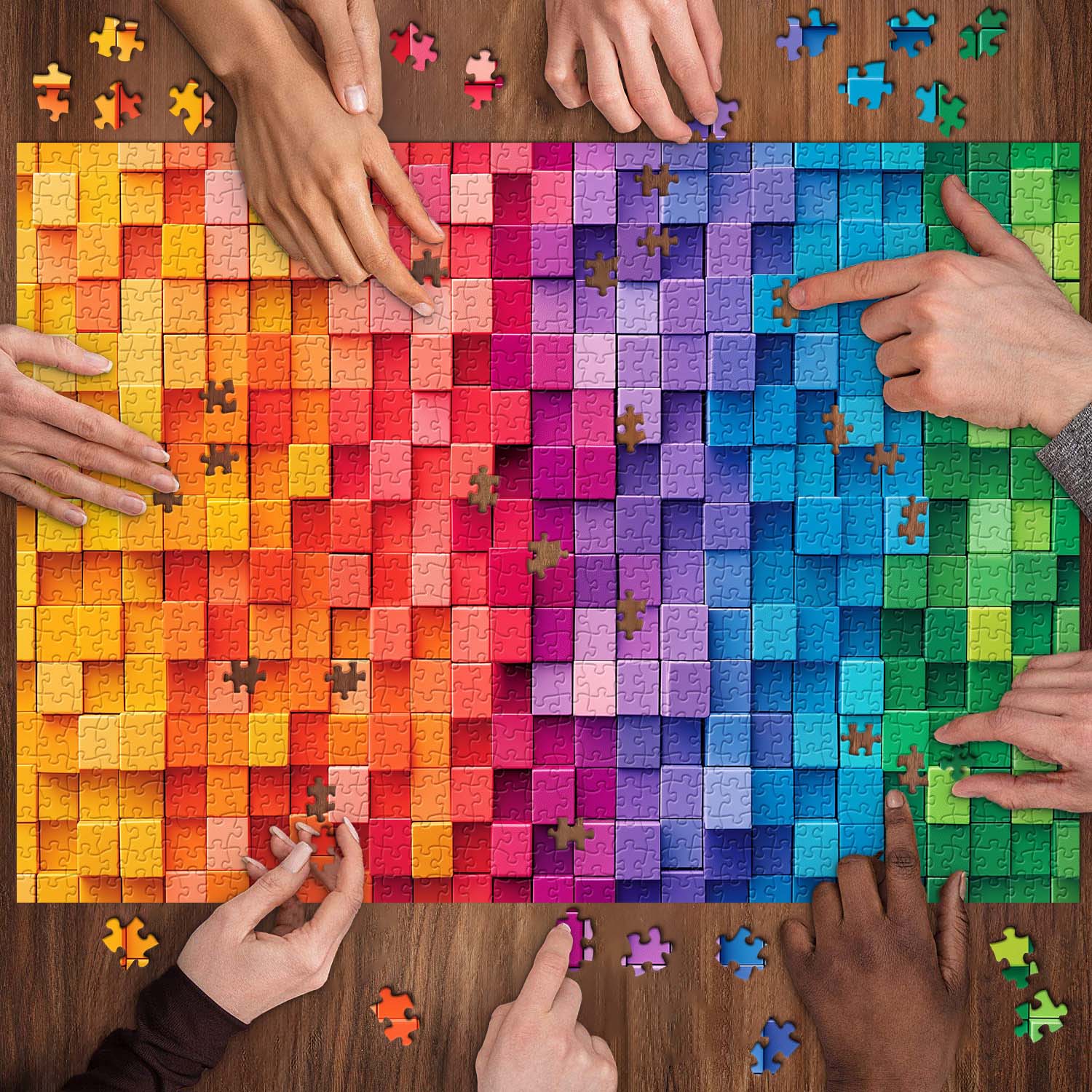 Colorful Mosaic Jigsaw Puzzle 1000 Pieces